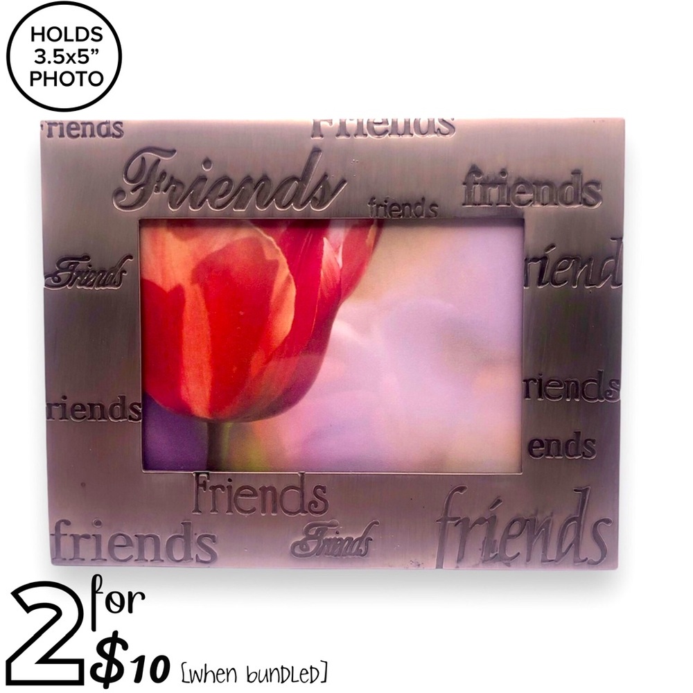 🔵[Fetco International] “Friends” Metal Expressions Pewter Picture Frame